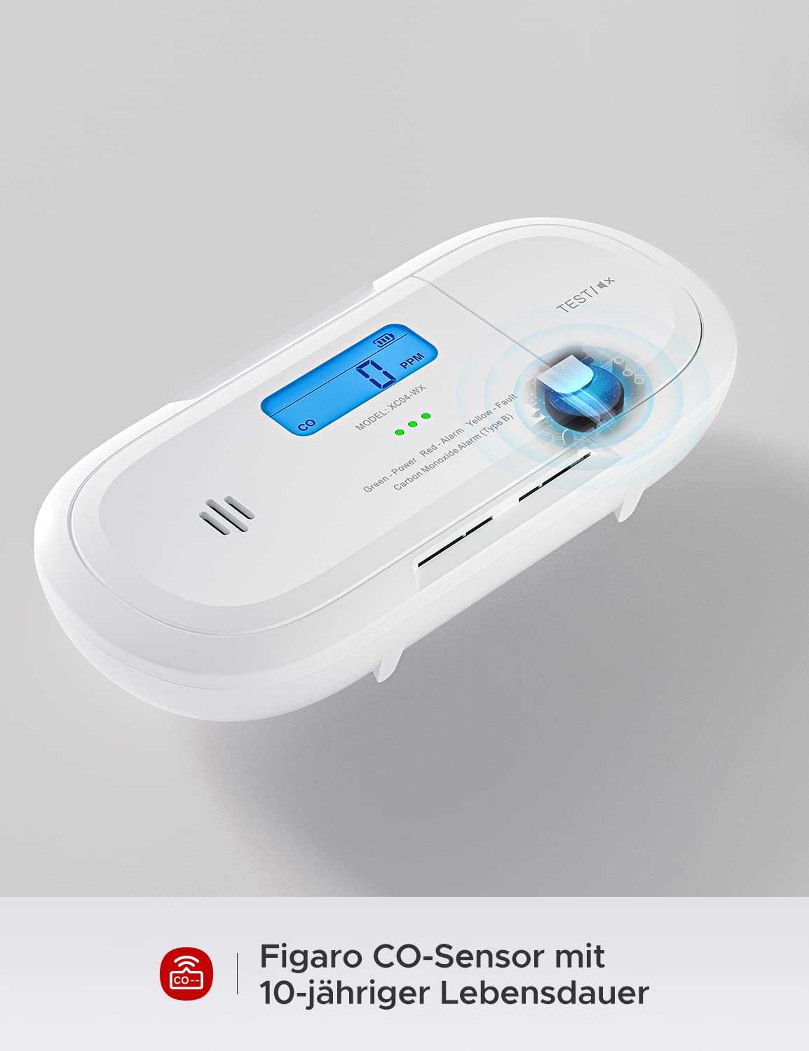 X-Sense XC04-WX WLAN Kohlenmonoxid-Melder - Vernetzter Schutz vor CO-Gefahren Mesch Shop X-Sense XC04-WX WLAN Kohlenmonoxid-Melder - Vernetzter Schutz vor CO-Gefahren Mesch Shop